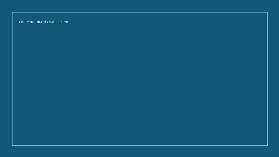Email Marketing ROI Calculator preview